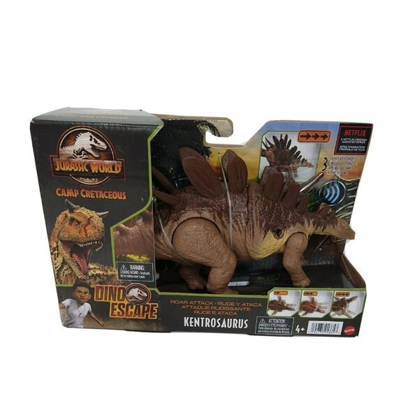 Jurassic World Camp Cretaceous Kentrosaurus Roar Attack Figure with Sound Mattel - Picture 1 of 8